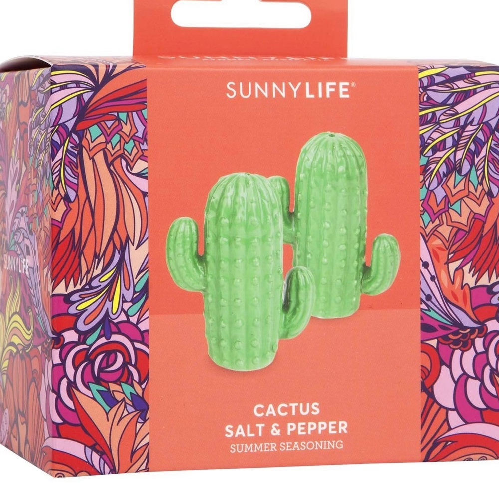 Sunnylife salt and pepper cactus shakers